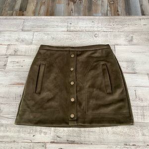 Velvet Green Skirt